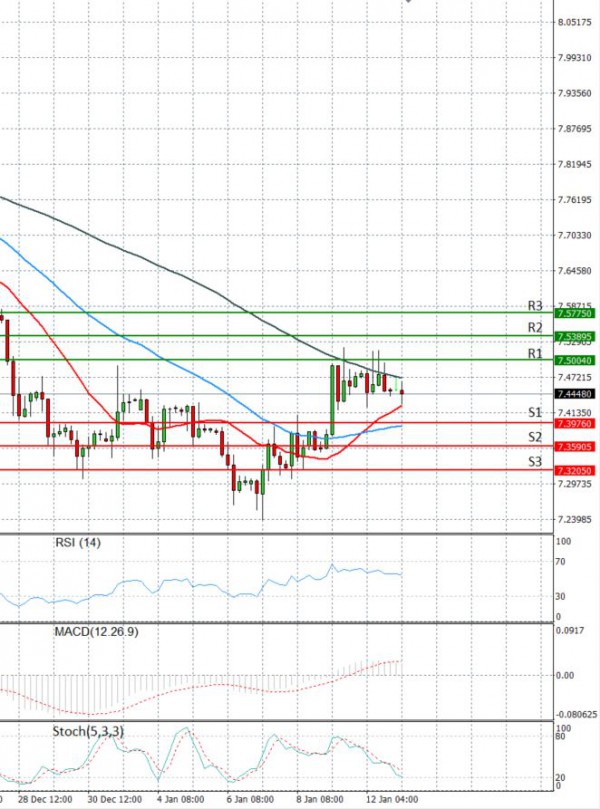 Dollar - Turkish Lira analiza Tehnička analiza 13/01/2021